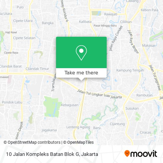 10 Jalan Kompleks Batan Blok G map