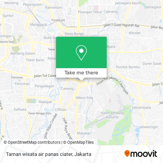 Taman wisata air panas ciater map