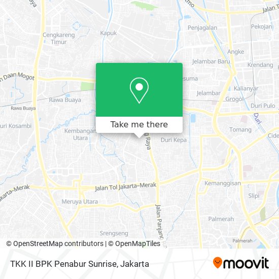 TKK II BPK Penabur Sunrise map