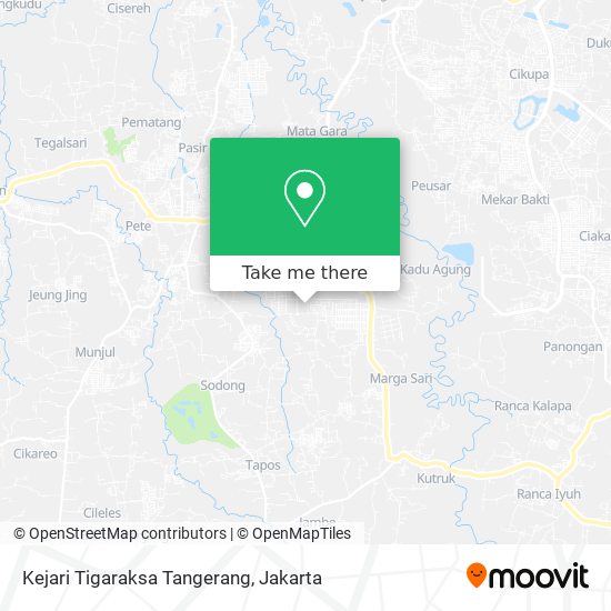Kejari Tigaraksa Tangerang map
