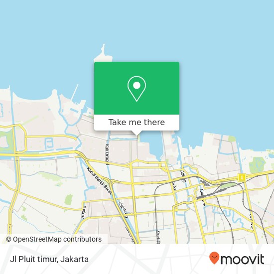 Jl Pluit timur map