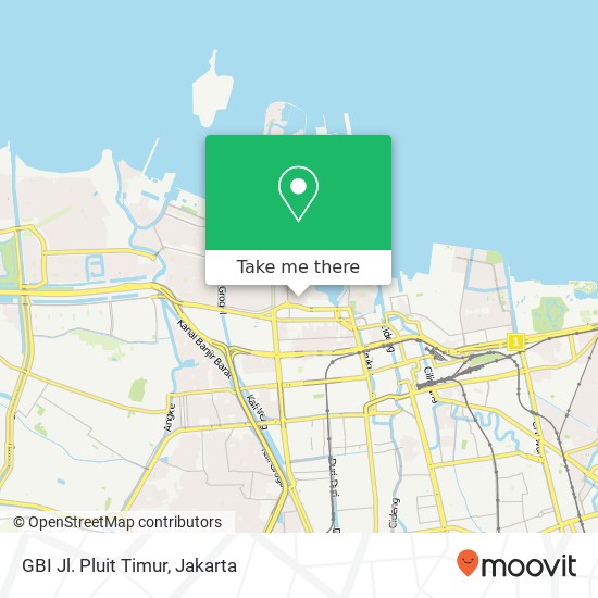 GBI Jl. Pluit Timur map