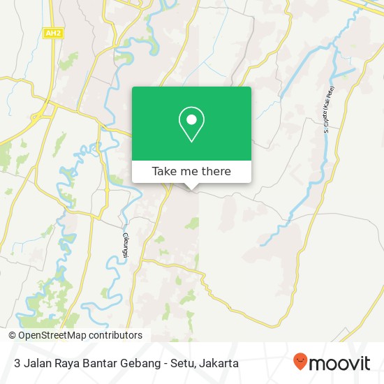 3 Jalan Raya Bantar Gebang - Setu map