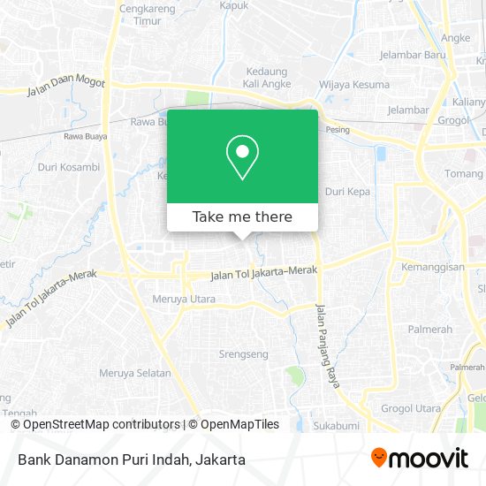 Bank Danamon Puri Indah map