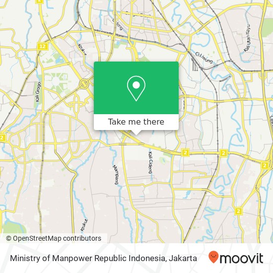 Ministry of Manpower Republic Indonesia map