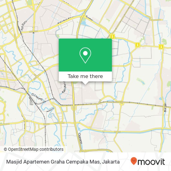 Masjid Apartemen Graha Cempaka Mas map