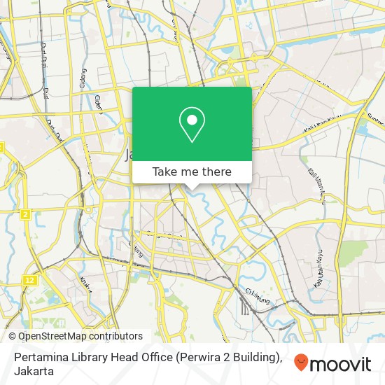 Pertamina Library Head Office (Perwira 2 Building) map