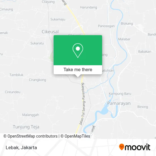 Lebak map