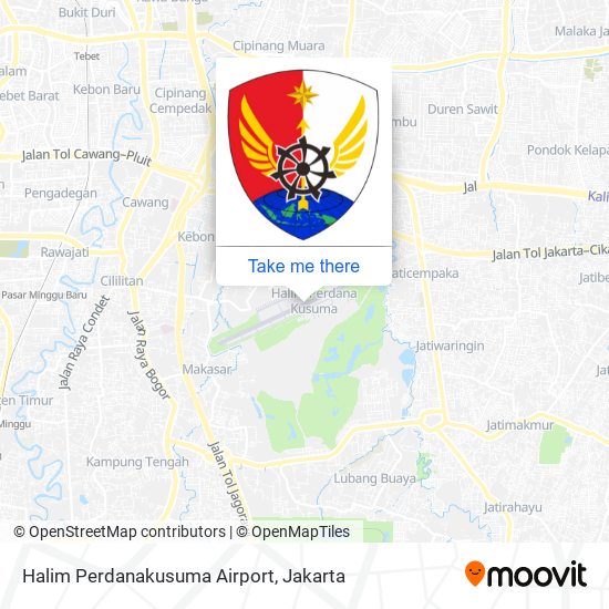 Halim Perdanakusuma Airport map