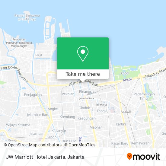 JW Marriott Hotel Jakarta map