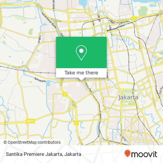 Santika Premiere Jakarta map