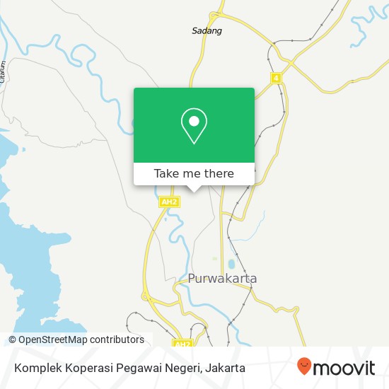 Komplek Koperasi Pegawai Negeri map