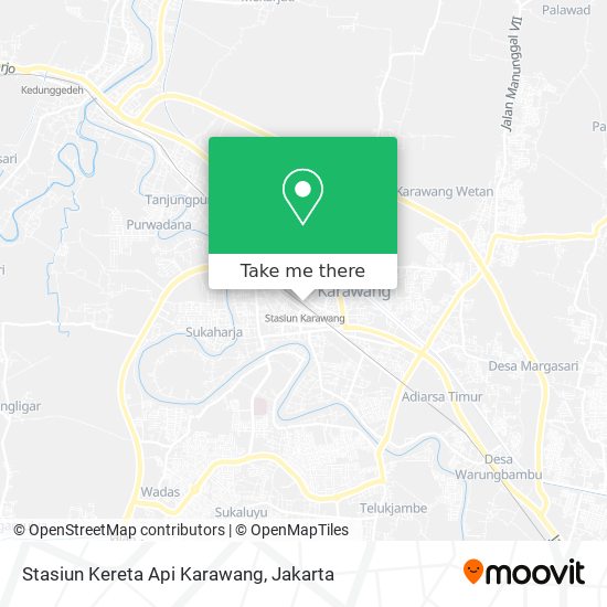 Stasiun Kereta Api Karawang map