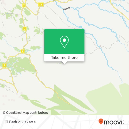 Ci Bedug map