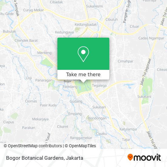 Bogor Botanical Gardens map