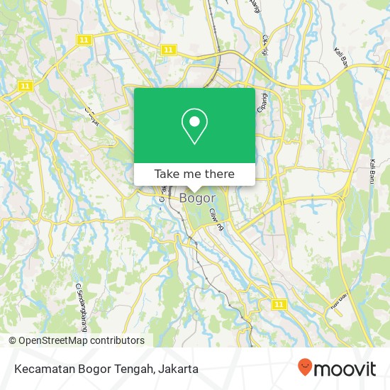 Kecamatan Bogor Tengah map