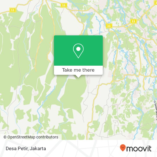 Desa Petir map