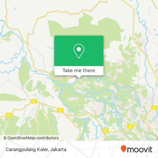 Carangpulang Kaler map