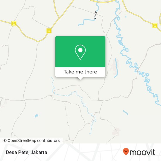 Desa Pete map