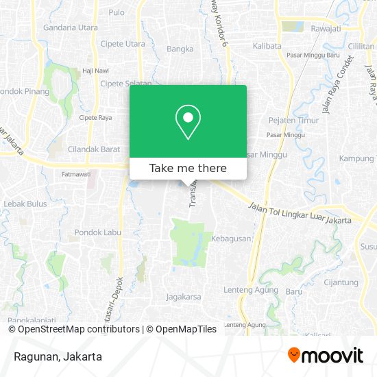 Ragunan map