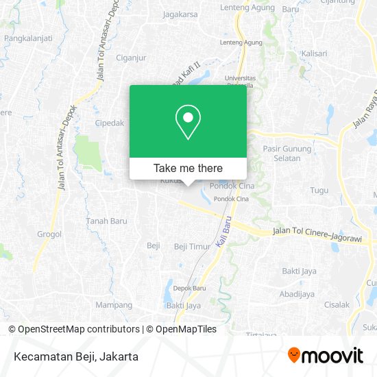 Kecamatan Beji map