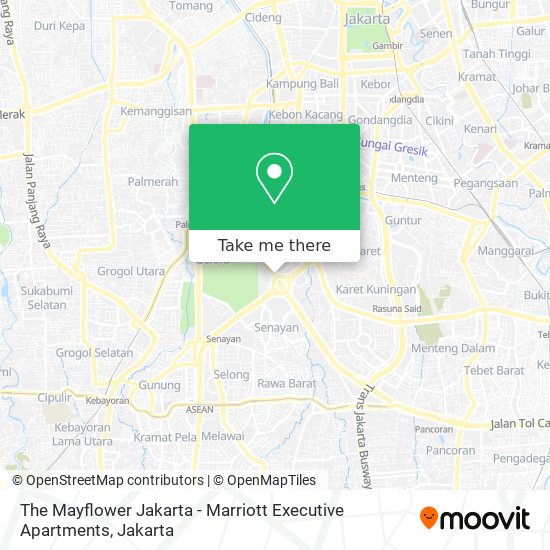 The Mayflower Jakarta - Marriott Executive Apartments map
