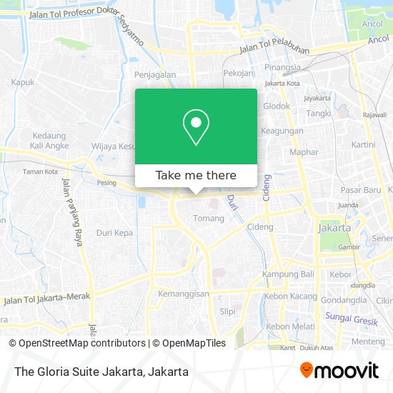 The Gloria Suite Jakarta map