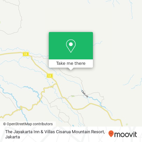 The Jayakarta Inn & Villas Cisarua Mountain Resort map