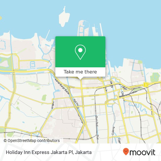 Holiday Inn Express Jakarta Pl map