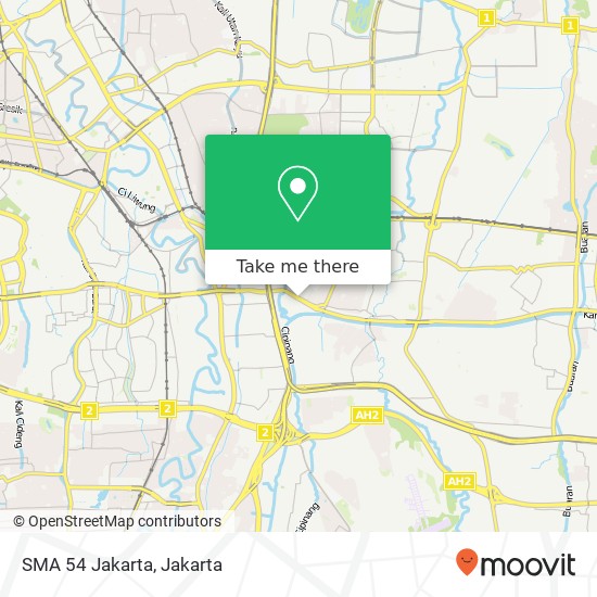 SMA 54 Jakarta map