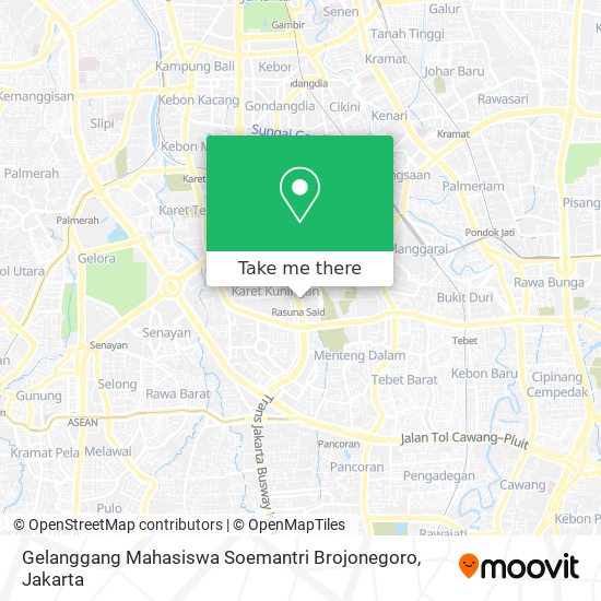 Gelanggang Mahasiswa Soemantri Brojonegoro map