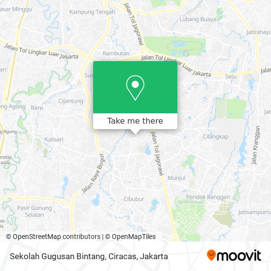 Sekolah Gugusan Bintang, Ciracas map