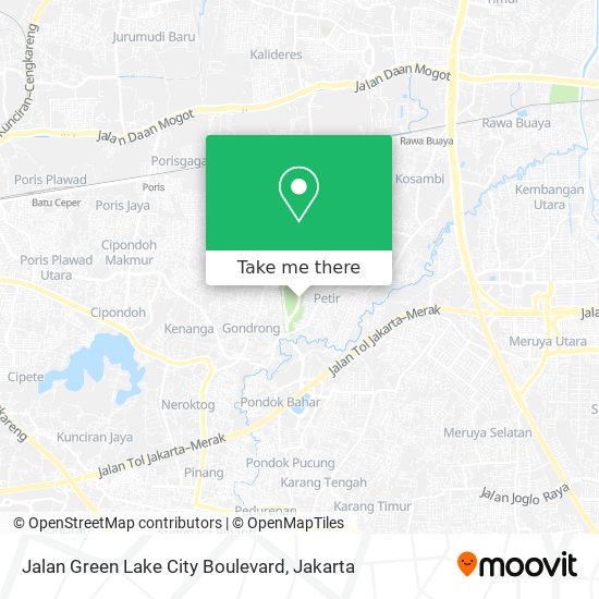 Jalan Green Lake City Boulevard map