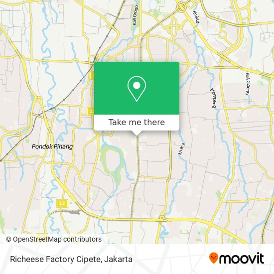 Richeese Factory Cipete map