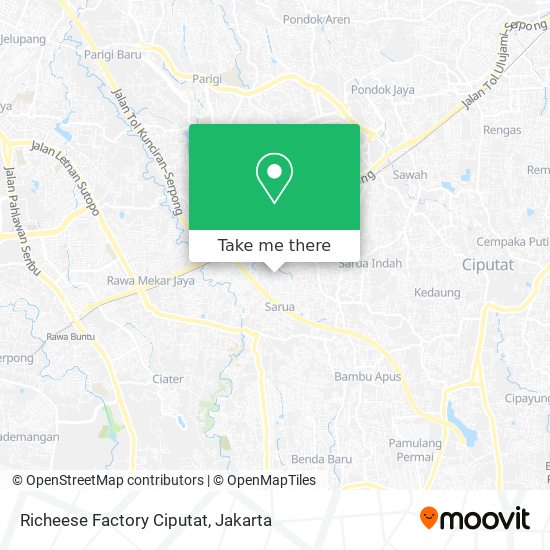 Richeese Factory Ciputat map
