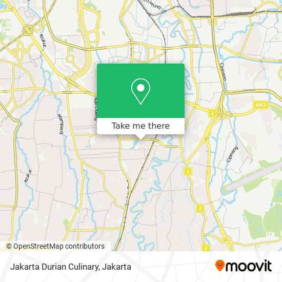 Jakarta Durian Culinary map