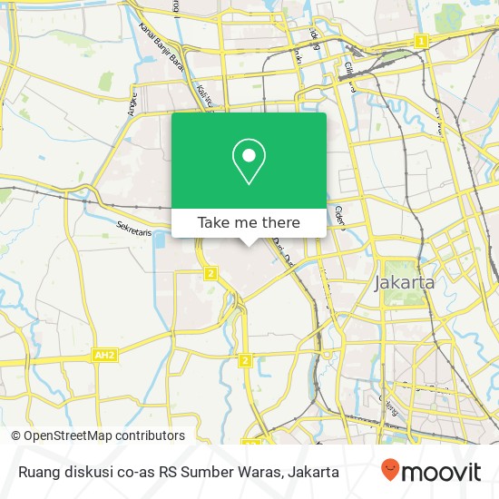 Ruang diskusi co-as RS Sumber Waras map