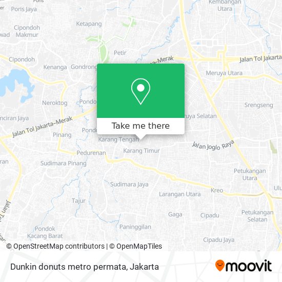 Dunkin donuts metro permata map