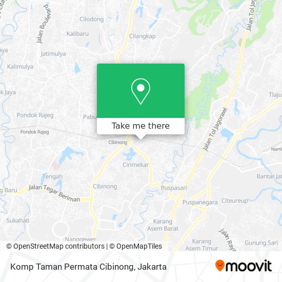 Komp Taman Permata Cibinong map