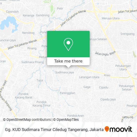 Gg. KUD Sudimara Timur Ciledug Tangerang map