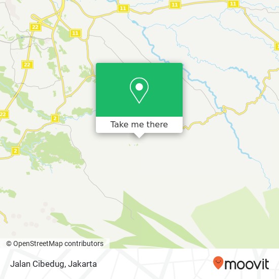 Jalan Cibedug map