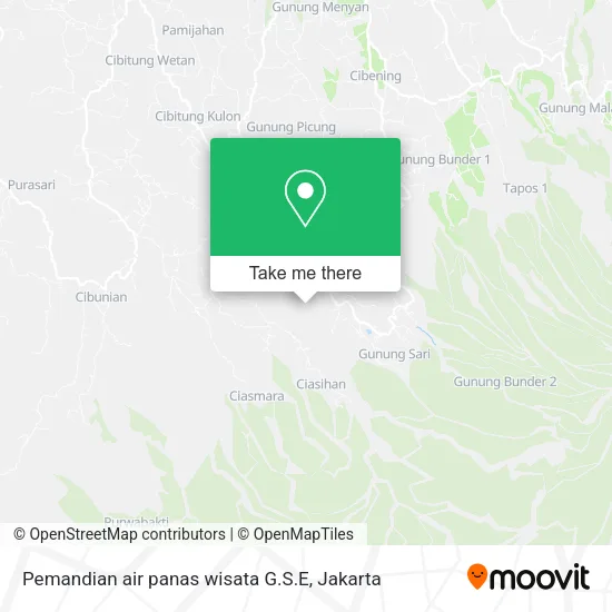 Pemandian air panas wisata G.S.E map