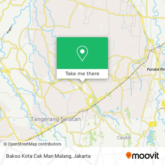 Bakso Kota Cak Man Malang map