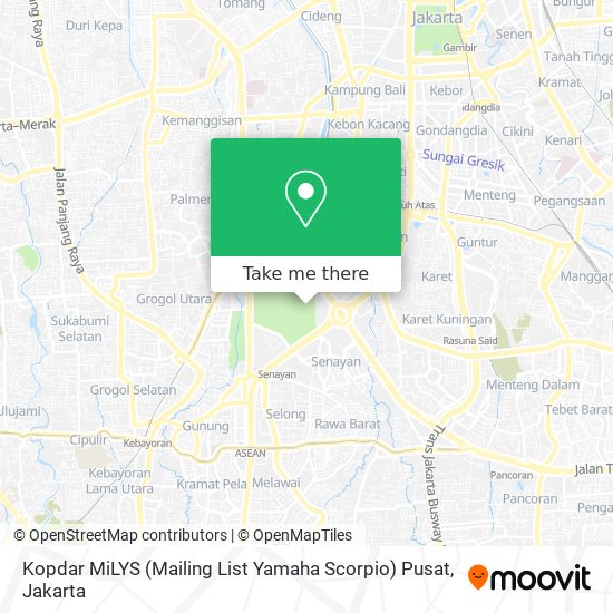 Kopdar MiLYS (Mailing List Yamaha Scorpio) Pusat map