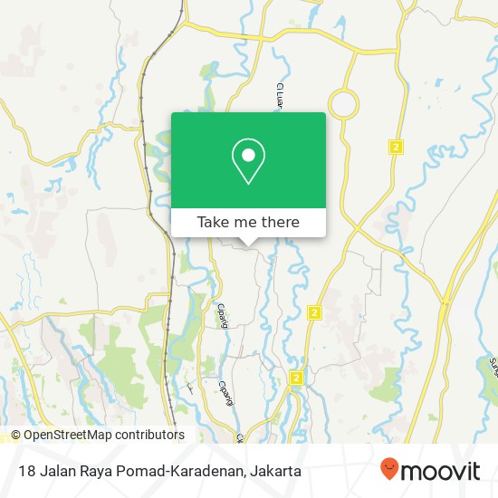 18 Jalan Raya Pomad-Karadenan map