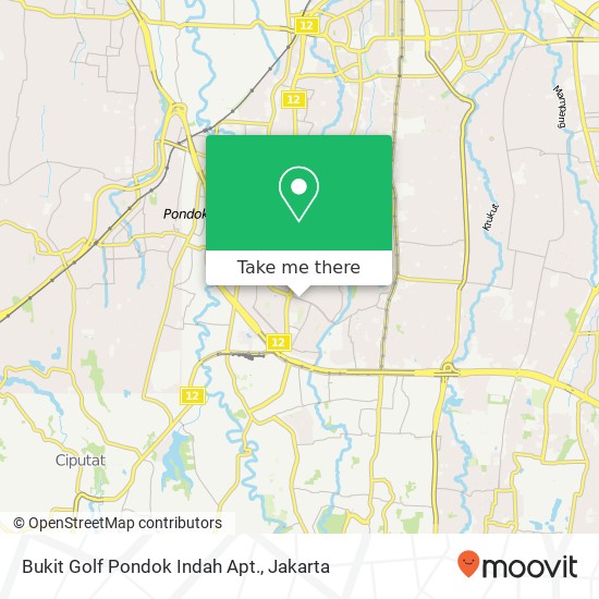 Bukit Golf Pondok Indah Apt. map