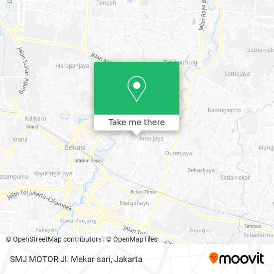 SMJ MOTOR Jl. Mekar sari map