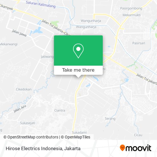 Hirose Electrics Indonesia map