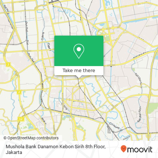 Mushola Bank Danamon Kebon Sirih 8th Floor map