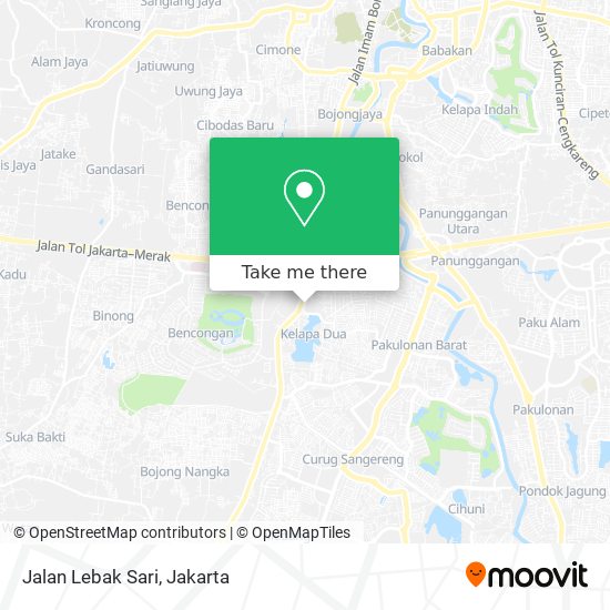 Jalan Lebak Sari map